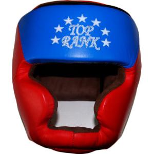 Боксерский шлем Top Rank тренировочный натуральная кожа красн от магазина Супер Спорт