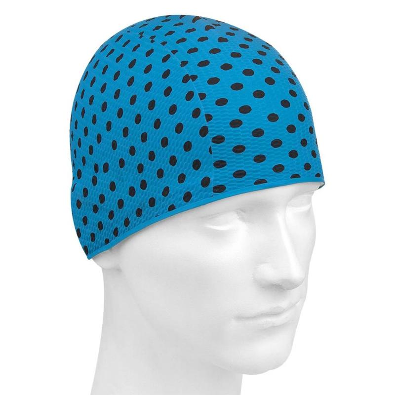 Шапочка для плавания Mad Wave Print Bubble Blue от магазина Супер Спорт